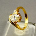 Zlatý prsteň žlté zlato zaujímavy dámsky VP53295Z