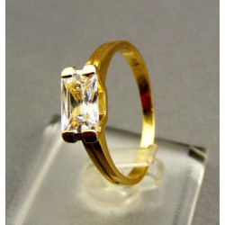 Zlatý dámsky prsteň s kamienkom žlté zlato VP57248Z