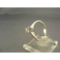 Diamantový prsteň zlato biele