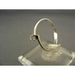 Diamantový prsteň v bielom zlate VD54150
