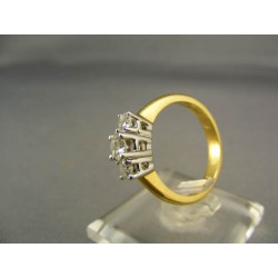 Diamantový prsteň viacfarebné zlato VD55477