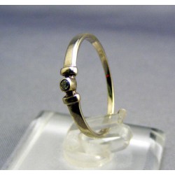 Zlatý dámsky prsteň jednoduchý biele zlato VP51107B