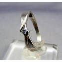 Zlatý prsteň biele zlato, jednoduchý VP52157B