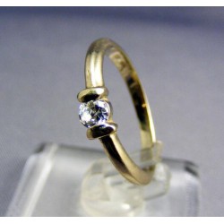 Zlatý prsteň biele zlato so zirkónom VP53227B