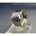 Zlatý prsteň dámsky zvlástny biele zlato VP50376B