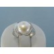 Elegantný dámsky prsteň striebro perla DPS52347jvd