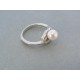 Jemný dámsky prsteň zirkóny perla DPS50330prs