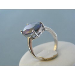 Dámsky strieborný prsteň fialový zirkón DPS55635prs
