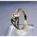 Zlatý prsteň jemný biele zlato zirkónik VP60200B