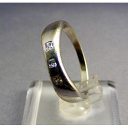Zlatý prsteň biele zlato so zirkónom biele zlato VP60277B