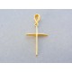 Zlatý prívesok jemný krížik žlté zlato VIK098Zpe