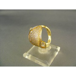 Zlatý dámsky prsteň okuzľujúci žlté zlato DP56444Z