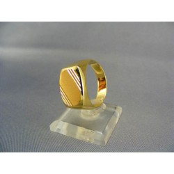 Zlatý pánsky prsteň pečatný žlté zlato DP66581Z 585/1000 5,81g