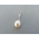 Strieborný prívesok dámsky krásna perla VIS126jvd