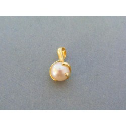Zlatý prívesok žlté zlato krásna perla DI151Zaw