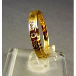 Zlatý dámsky prsteň so zirkónom žlté zlato VP57240Z