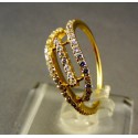 Zlatý dámsky prsteň jemne ozdobený žlté zlato VP55251/1Z