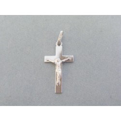 Zlatý prívesok biele zlato krížik ukrižovaný Ježiš VIK104Ba