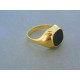 Zlatý prsteň pánsky žlté zlato kameň onyx VP66567Zšo