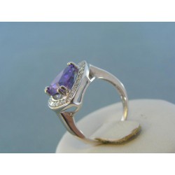 Strieborný prsteň dámsky farebný zirkón VPS54451