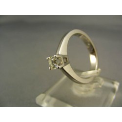 Diamantový prsteň v 18 karátovom bielom zlate VD55565