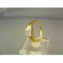 Zlatý dámsky prsteň s kamienkom žlté zlato VP60300Z