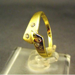 Zlatý dámsky prsteň žlté zlato so zirkónom VP51182Z