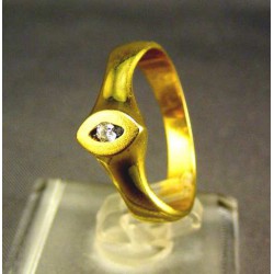 Zlatý dámsky prsteň jednoduchý žlté zlato VP55330Z