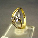 Zlatý dámsky prsteň  viacfarebné zlata DP53400V