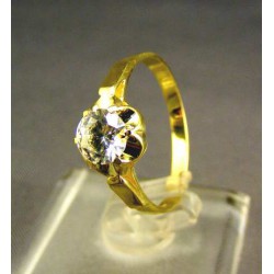 Zlatý dámsky prsteň v tvare kvietka žlté zlato DP55242Z