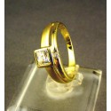 Zlatý dámsky prsteň so zirkónom žlté zlato DP52271Z