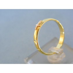 Zlatý prsteň ruženec žlté zlato DP60329Z 585/1000 3,29g