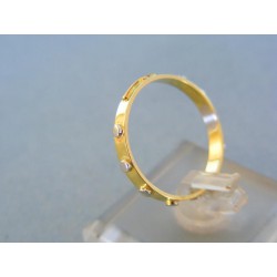 Zlatý prsteň ruženec žlté biele červené zlato DP59208V 14 karátov 585/1000 2,08g