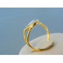 Zlatý prsteň žlté biele zlato srdiečko DP55344V 585/1000 3,44g