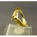 Zlatý prsteň dámsky moderný tvar žlté zlato DP54290Z 585/1000 2,90g