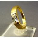 Zlatý dámsky prsteň s osadeným zirkónom žlté zlato DP55365Z