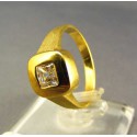 Zlatý dámsky prsteň so zirkónom žlté zlato DP56457Z