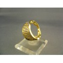 Zlatý dámsky prsteň moderný žlté zlato DP53492Z