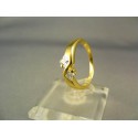 Zlatý prsteň žlté zlato kamienky zirkónu VP52255Z