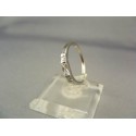 Zlatý dámsky prsteň jemný jednoduchý biele zlato VP52165B