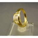 Zlatý prsteň so zirkónom žlté zlato DP57305Z