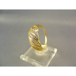 Zlatý prsteň vyrezávany žlté zlato VP64232Z