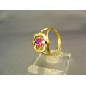 Zlatý dámsky prsteň s farebným skličkom VP57306Z