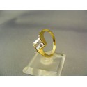 Zlatý dámsky prsteň so zirkónom jemný žlté zlato VP55300Z