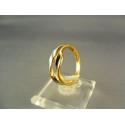 Zlatý dámsky prsteň jemný žlté biele zlato DP55285V