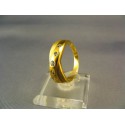 Zlatý prsteň s bielymi zirkónmi žlté zlato VP60531Z