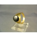 Zlatý pánsky prsteň pečatný s kameňom onyx VP62643