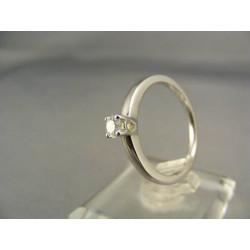 Diamantový prsteň biele zlato VD55326