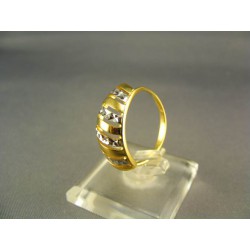 Zlatý dámsky prsteň viacfarebne zlata DP56279V