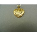 Zlatý prívesok srdce žlté zlato VI196Z